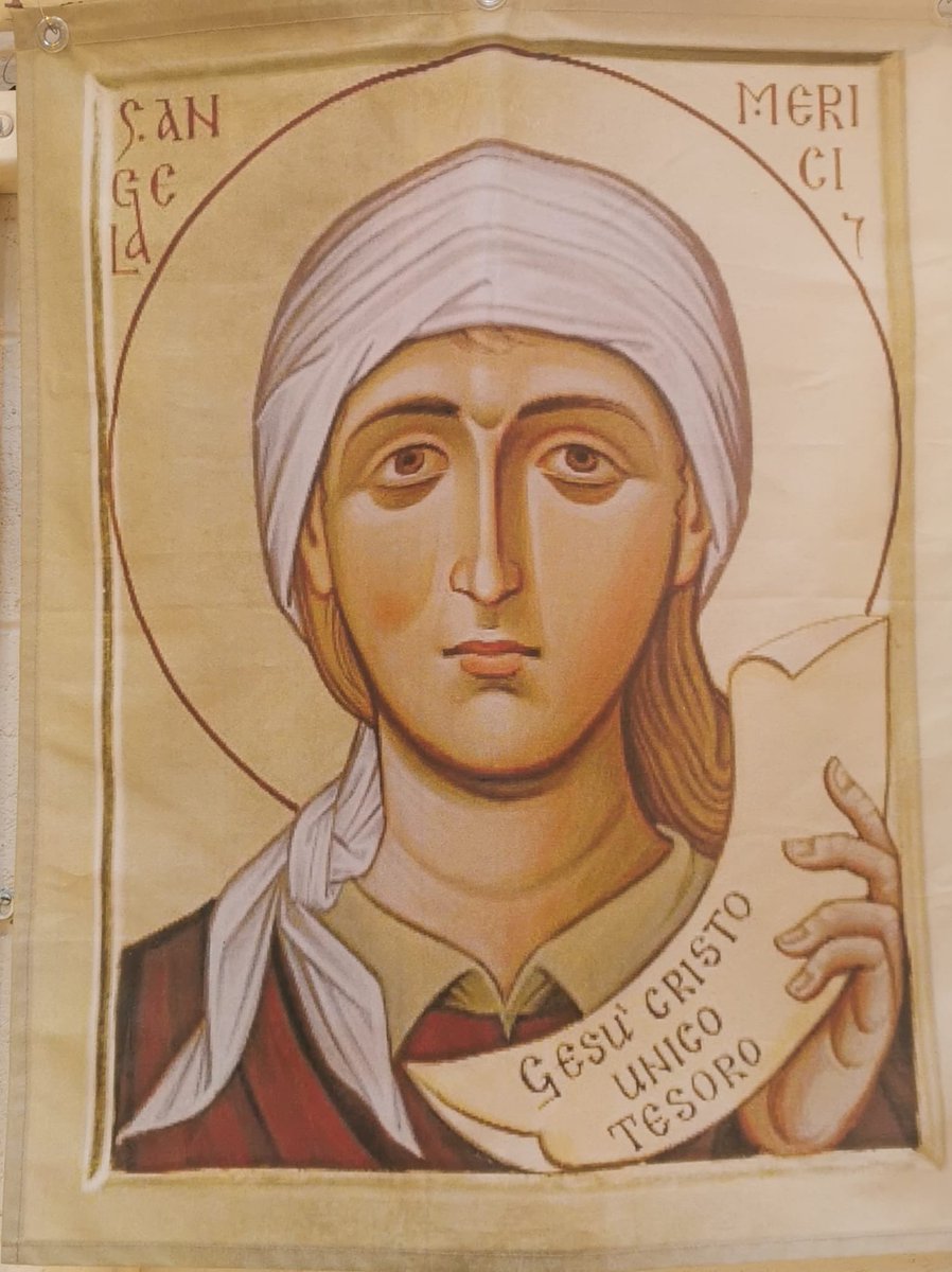 ursulinesligo's tweet photo. Today our whole school community came together joyfully to celebrate the Feast day of St Angela with a beautiful ceremony of reading, prayers and music. @lecheiletrust1 #weareucs #stangela https://t.co/TfguIrn3fi