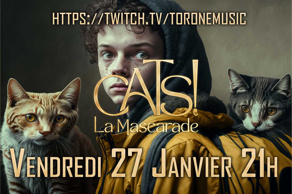 ToroneM's tweet image. Ce soir à 21h sur ma chaine twitch : twitch.tv/toronemusic Je ferais jouer @AlizarineC @Tashouss @Rehvaro et @MisobuL à Cats! La mascarade, un jeu @BlackBookjdr .
#CatsLaMascarade #actualplay #foundryvtt #twitch #ttrpg #cats #onvarigoler #leschatscontrolelemonde