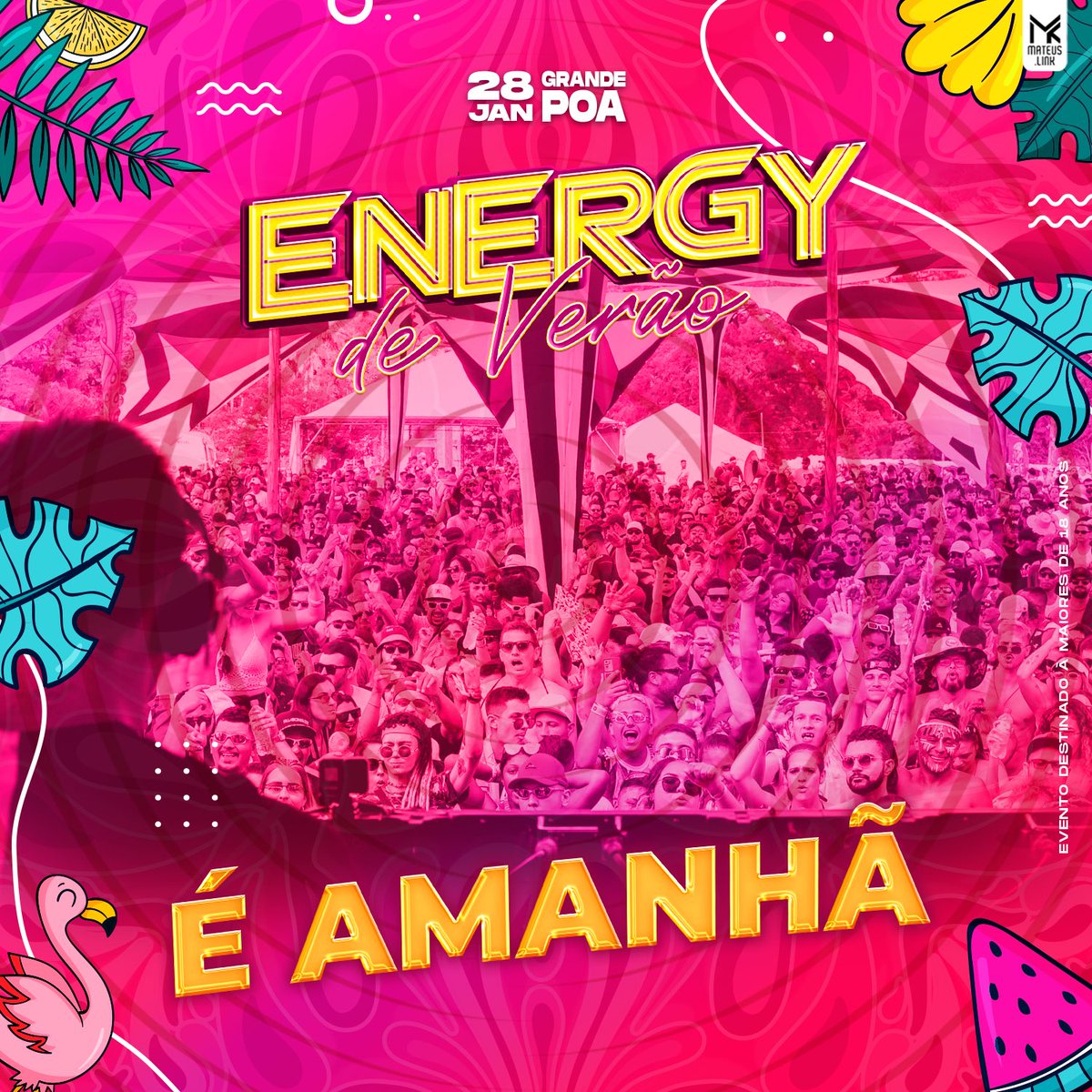 EnergyMFestival's tweet photo. 🥰 É AMANHÃ 

Tá chegando o dia da melhor festa do verão, um dia de sol, caminhão pipa, chuveirinho, e muitas atrações para você curtir.☀️

📲 Compre agora seu ingresso em: https://t.co/sah4VDXo5f https://t.co/NoWQvuhSJe