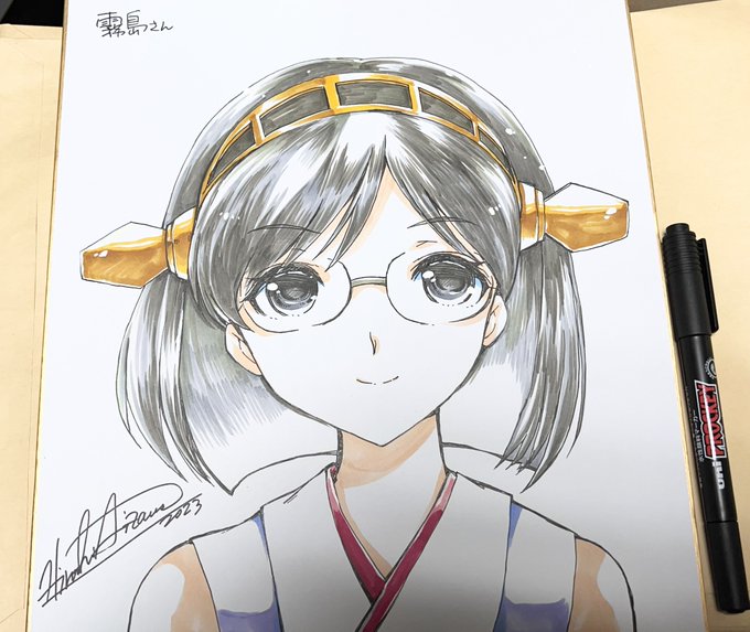 【017/365】毎日絵投稿してみる(なるべく)

アナログ色紙
艦これの霧島さん 