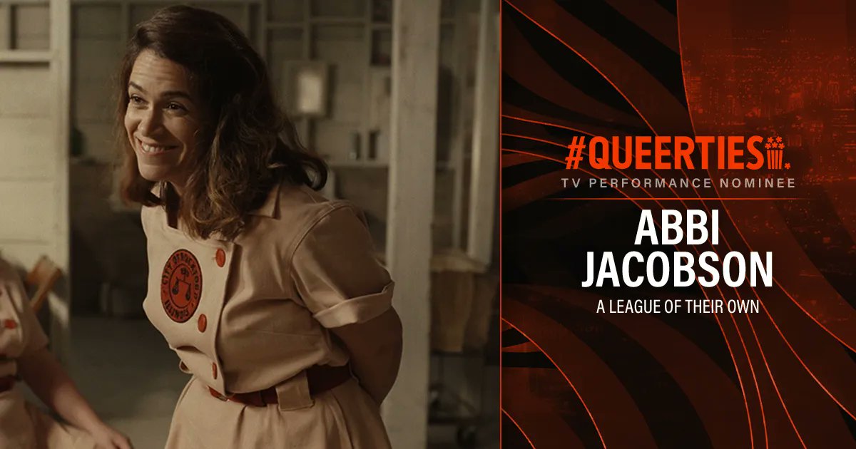 The #Queerties are here! Congrats to <a href="/AbbiJacobson/">Abbi Jacobson</a> <a href="/LeagueOnPrime/">A League of Their Own</a>, nominee for TV PERFORMANCE. Vote for all your #LGBTQ+ faves once a day until voting closes on February 21st! 🏳️‍🌈🏆🍿 buff.ly/400iDY1