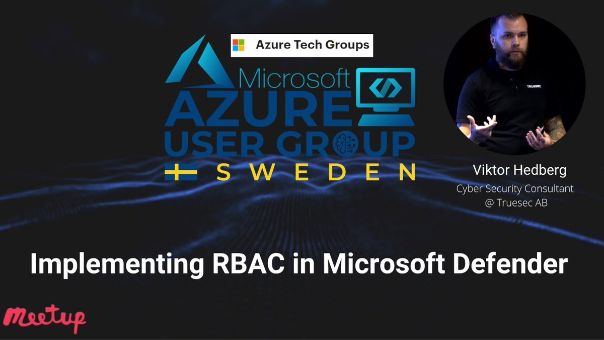 CSharp.com (@csharpcorner) on Twitter photo Want to learn how to implement <a href="/Azure/">Microsoft Azure</a> RBAC in #MicrosoftDefender? Join <a href="/headburgh/">Viktor Hedberg 🛡💻</a> on January 28 at <a href="/AzugSweden/">Azure User Group Sweden 🇸🇪</a> to learn how to implement a role-based access (RBAC) model in Microsoft Defender.
Live streaming at c-sharpcorner.com/live/
#Azure #azugsweden #Cloud #RBAC Want to learn how to implement <a href="/Azure/">Microsoft Azure</a> RBAC in #MicrosoftDefender? Join <a href="/headburgh/">Viktor Hedberg 🛡💻</a> on January 28 at <a href="/AzugSweden/">Azure User Group Sweden 🇸🇪</a> to learn how to implement a role-based access (RBAC) model in Microsoft Defender.
Live streaming at c-sharpcorner.com/live/
#Azure #azugsweden #Cloud #RBAC