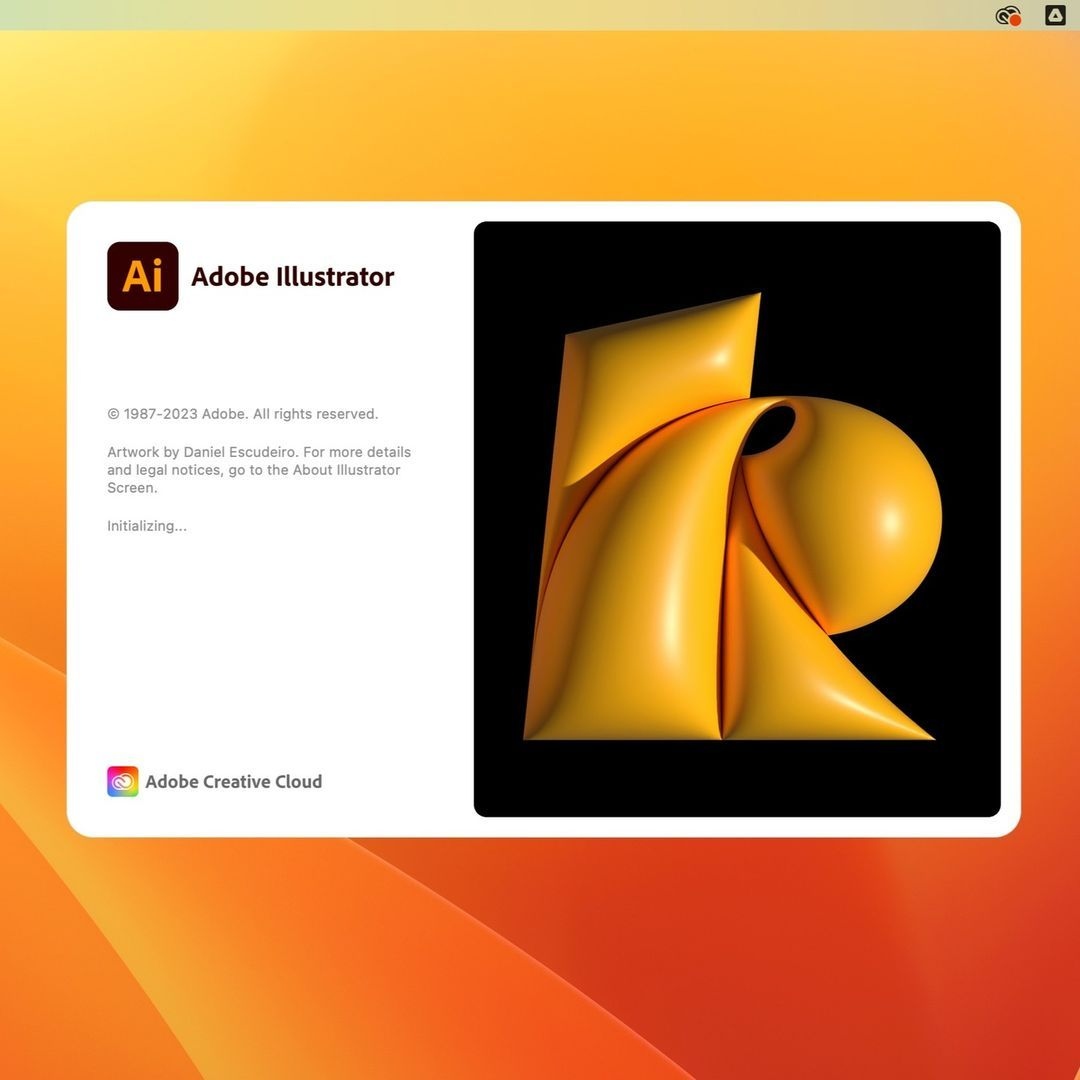 type01_'s tweet photo. Congratulations @d_escudeiro for being invited to design the splash screen for Adobe Illustrator 👏
#type01 #3dtype #3dtypedesign #typography #typographydesign #graphicdesign #graphicdesign #3d #illustrator #adobecreate #splashscreen https://t.co/hs9g5FGL0C