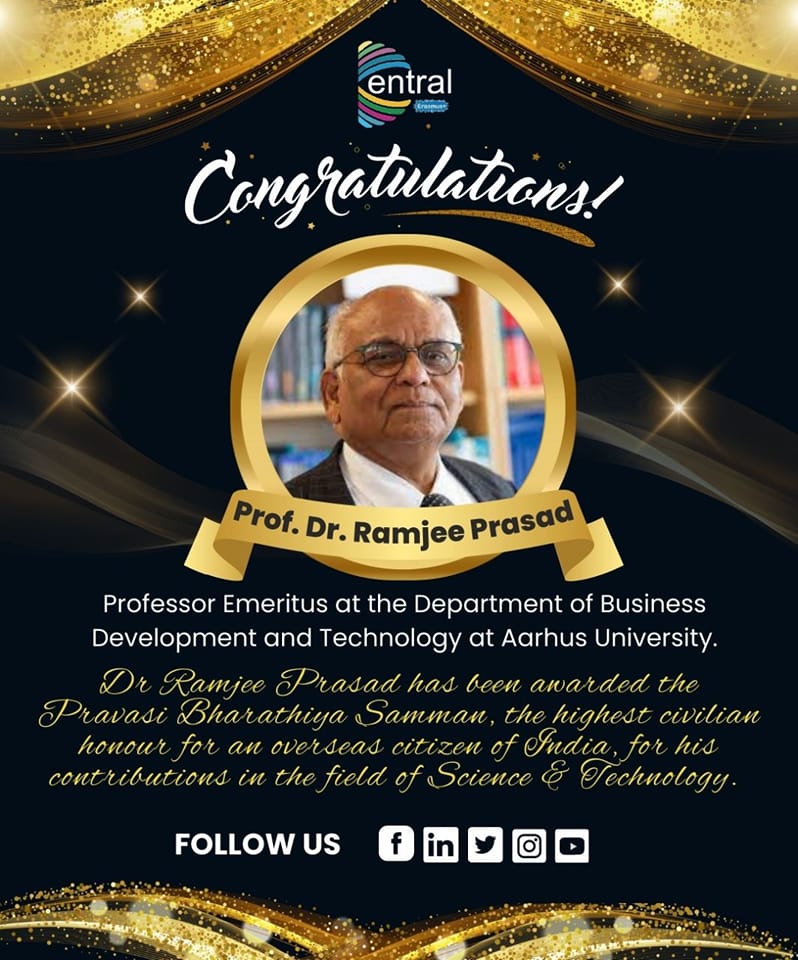 CentralProject2's tweet photo. CENTRAL Project congratulates Prof Dr Ramjee Prasad. https://t.co/rCM2HJTE9s