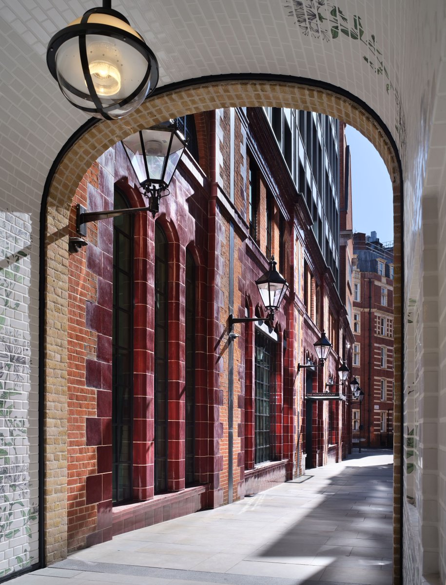 A peek through the upgraded walkway linking Brompton Road to Basil Street, passing through Hooper’s Court.