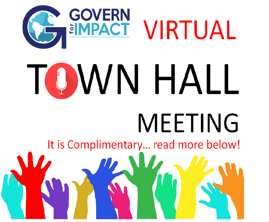 governforimpact's tweet photo. Governing for Positive Change: Practical Steps for Boards of Directors to Take

Complementary online Town Hall Meeting on DEI and Justice 
Tuesday, January 31, 2023 - 11:00-1:00 pm EST

https://t.co/X2NQBStu45

#corpgov
#policygovernance
#governance
#boardgovernance
#nonprofit https://t.co/DzTbLbVHcp