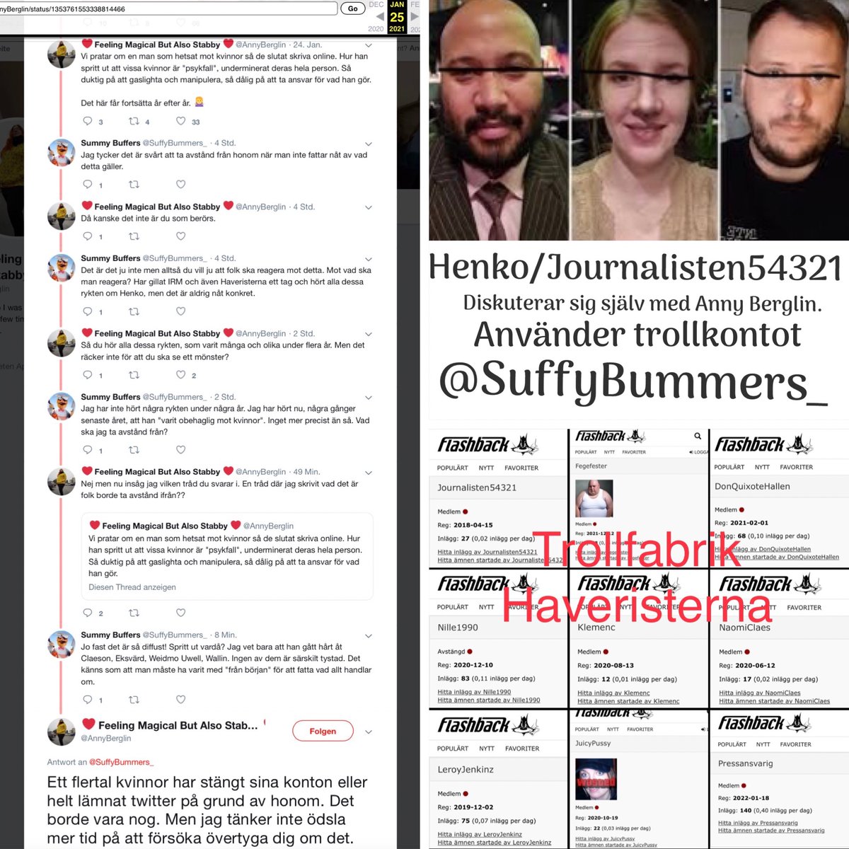 Nu försvann visst aktuell tweet 😅

Den finns arkiverad, så det är inte lönt, Henko!

web.archive.org/web/2021012516…