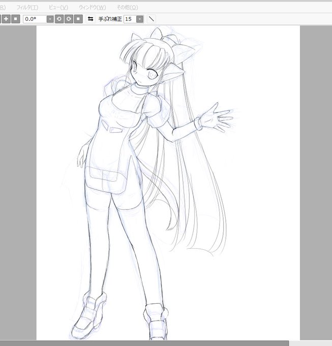 昔の原稿からE3系こまち
いまと描き方やバランスがけっこう違うw
#鉄道擬人化 