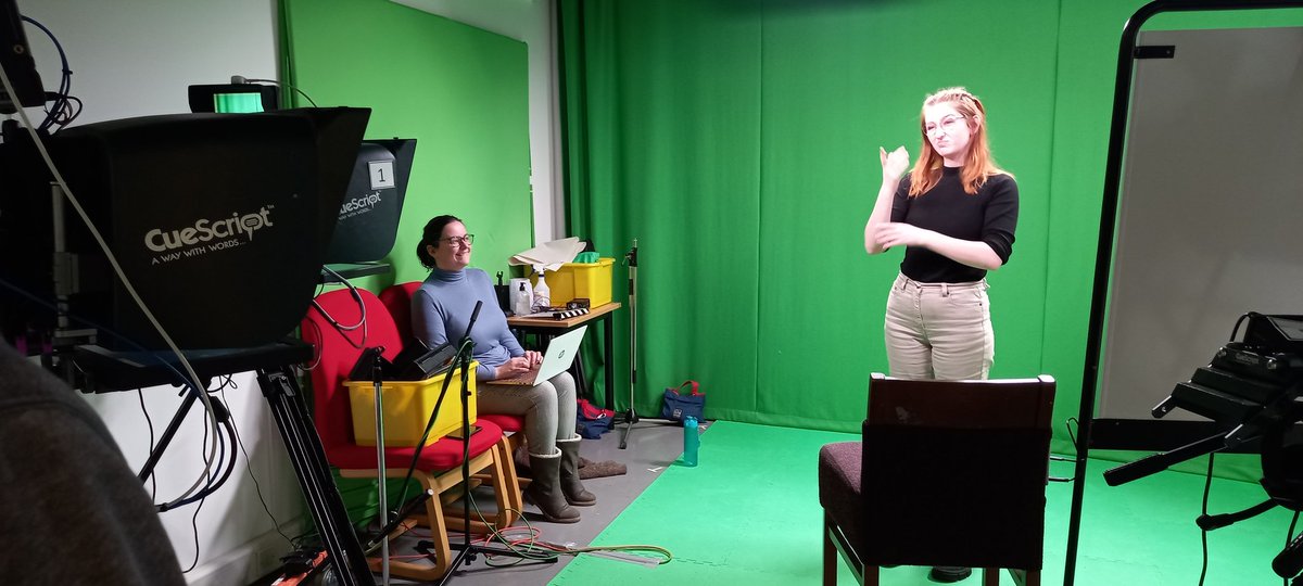 A new semester and the first lesson for The Translation Agency. Setting up the studio for work and fun with the final year interpreting students learning to translate to camera/media.