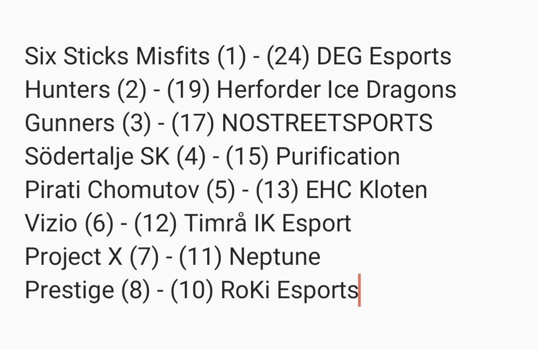 Lite Playoffs Round 2