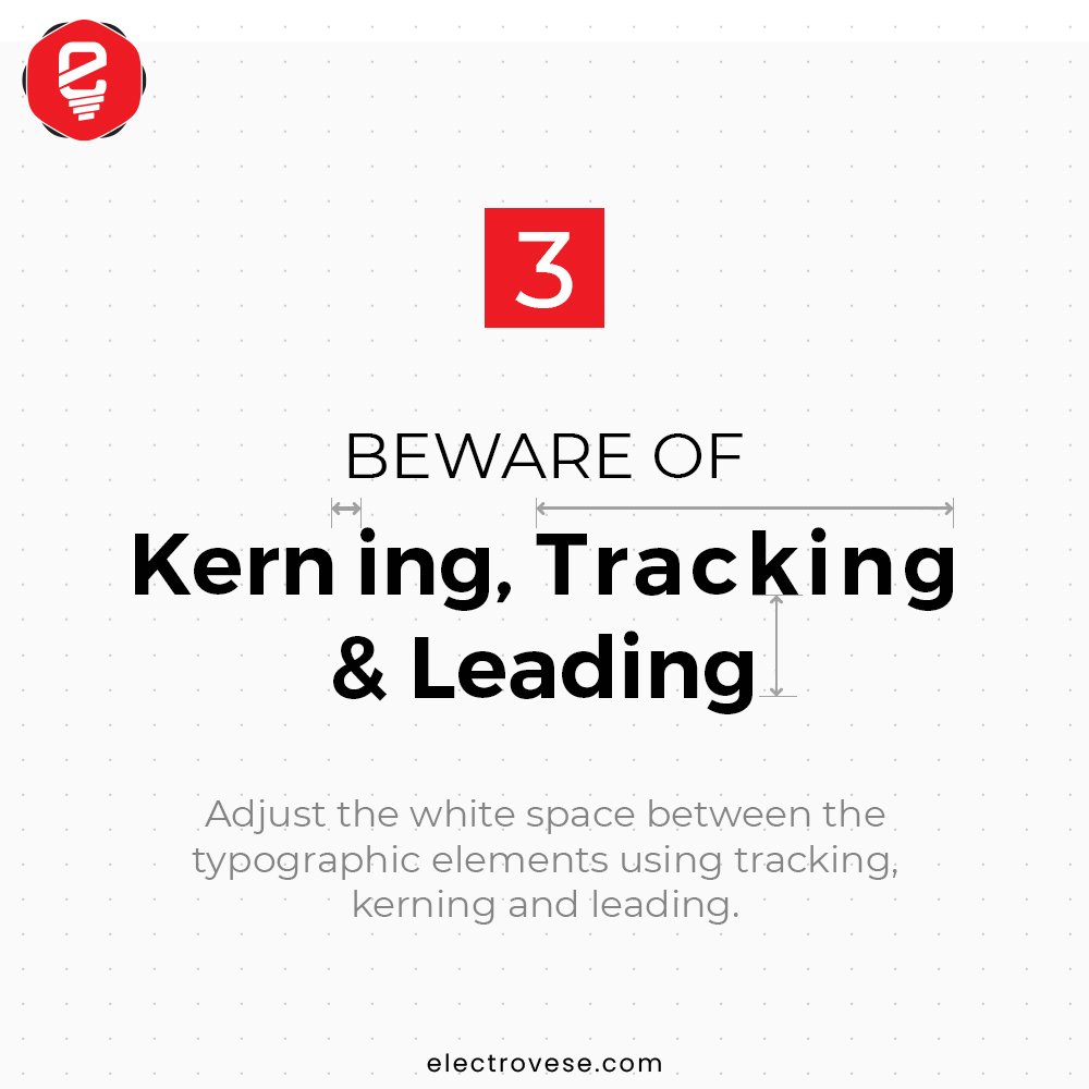 electrovese's tweet photo. Typography Tips &amp; Tricks 

⭐️Don't Combine Two Similar Fonts 
⭐️Use Less Fonts
⭐️Beware of Kerning, Tracking, and Leading

#ElectroveseSolutions
We Bring Your Ideas To Life!

#Electrovese #typography #graphicdesign #design  #illustration #branding #tricks #ideastolife https://t.co/2J78duZlY0
