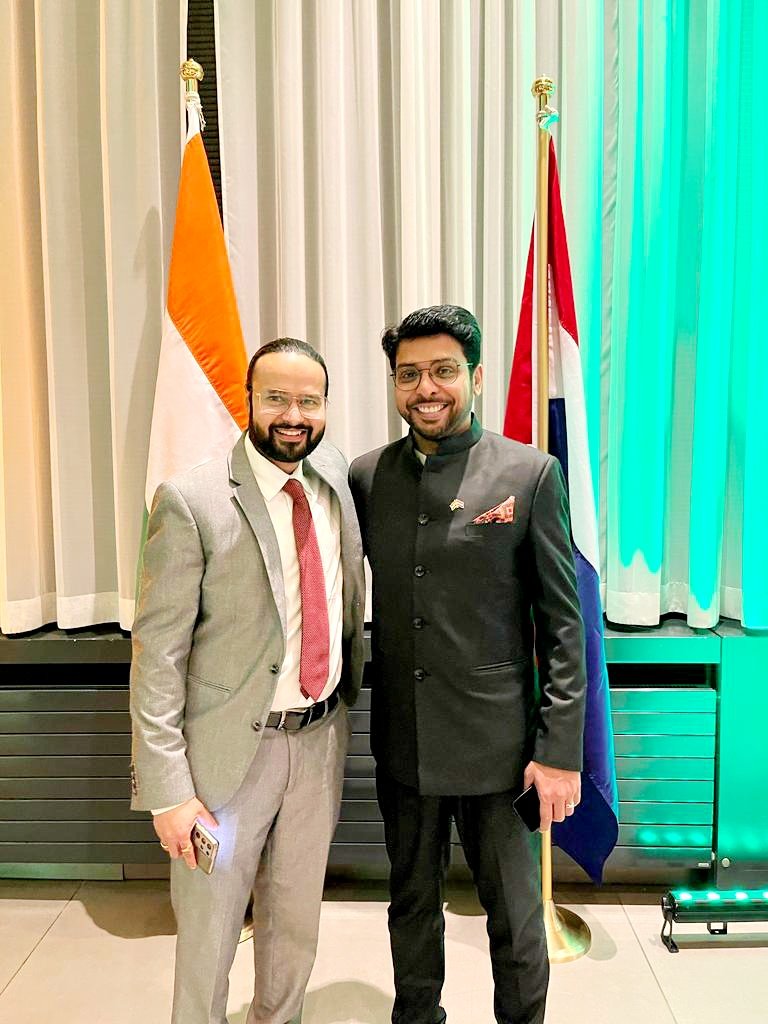 Happy 74th Republic Day!!

#NetherlandsMarathiMandal, #NMM Thanks, <a href="/IndinNederlands/">India in the Netherlands</a> Embassy of India, The Hague, for organising a great 74th Republic Day event.

We are honoured, proud and standing strong with you 🙏.