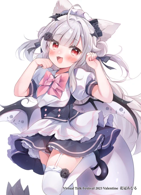 【お仕事】グループめいどりーみん×VTuber事務所X-BORDERS様のコラボカフェイベント「Virtual Talk Festival 2023 Valentine」に参加の花冠あむるちゃんのイラストを担当させていただきました!イベント詳細はこちら! 