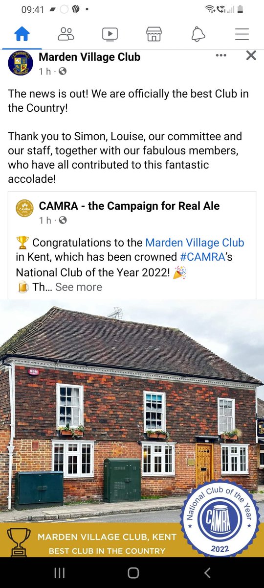 Congratulations to <a href="/MardenClub/">marden village club</a> What an achievement and thoroughly deserved 👏 🏆🍻