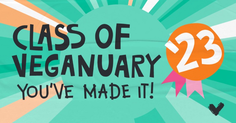 Hands up if you finished #Veganuary2023 today! 🤗🎉⁠ We're so proud of the hundreds of thousands of you from around the world who signed up. 💚
⁠
How did your Veganuary journey go? We'd love to hear from you! 👇️⁠