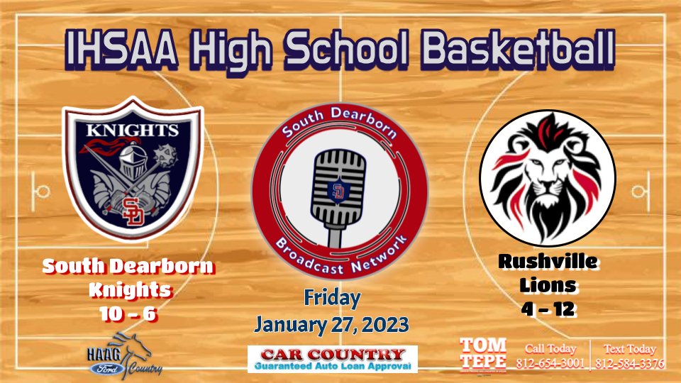 SdBroadcast1's tweet photo. We got basketball tonight!  Senior night first, then the Knights vs the Lions!  https://t.co/PF0Bi1ZFbN If you can't be at the Dragon's Den, join us for exclusive video coverage @AthleticsRCHS @RushvilleHigh @sdsportsreport @SouthDearbornHS https://t.co/otykyluwBo
