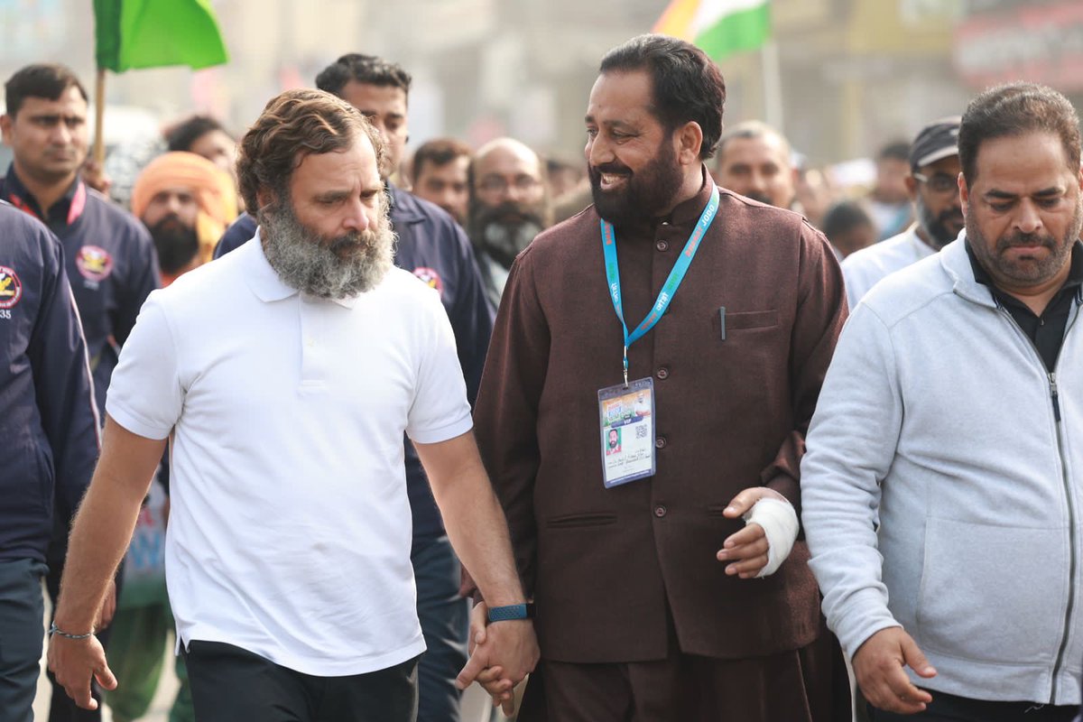 Glimpses from Bharat Jodo Yatra at Jammu with our Leader Sh.Rahul Gandhi ji and other senior Congress leaders.