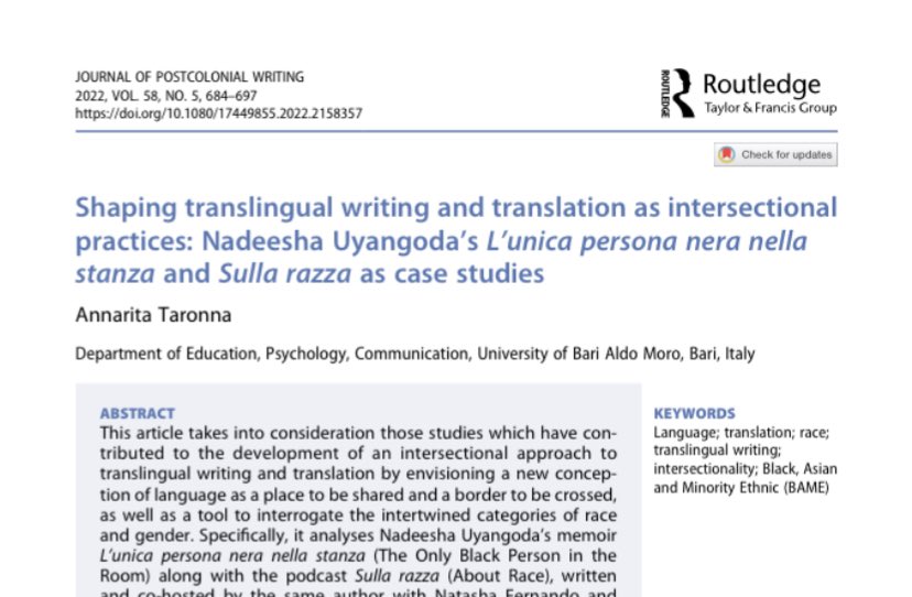 “Crossing language boundaries and code-shifting from Italian as her mother tongue to Anglo American and Sinhalese expressions is experienced by Uyangoda as an intimate process of translingualism and as a primary source of inspiration.”