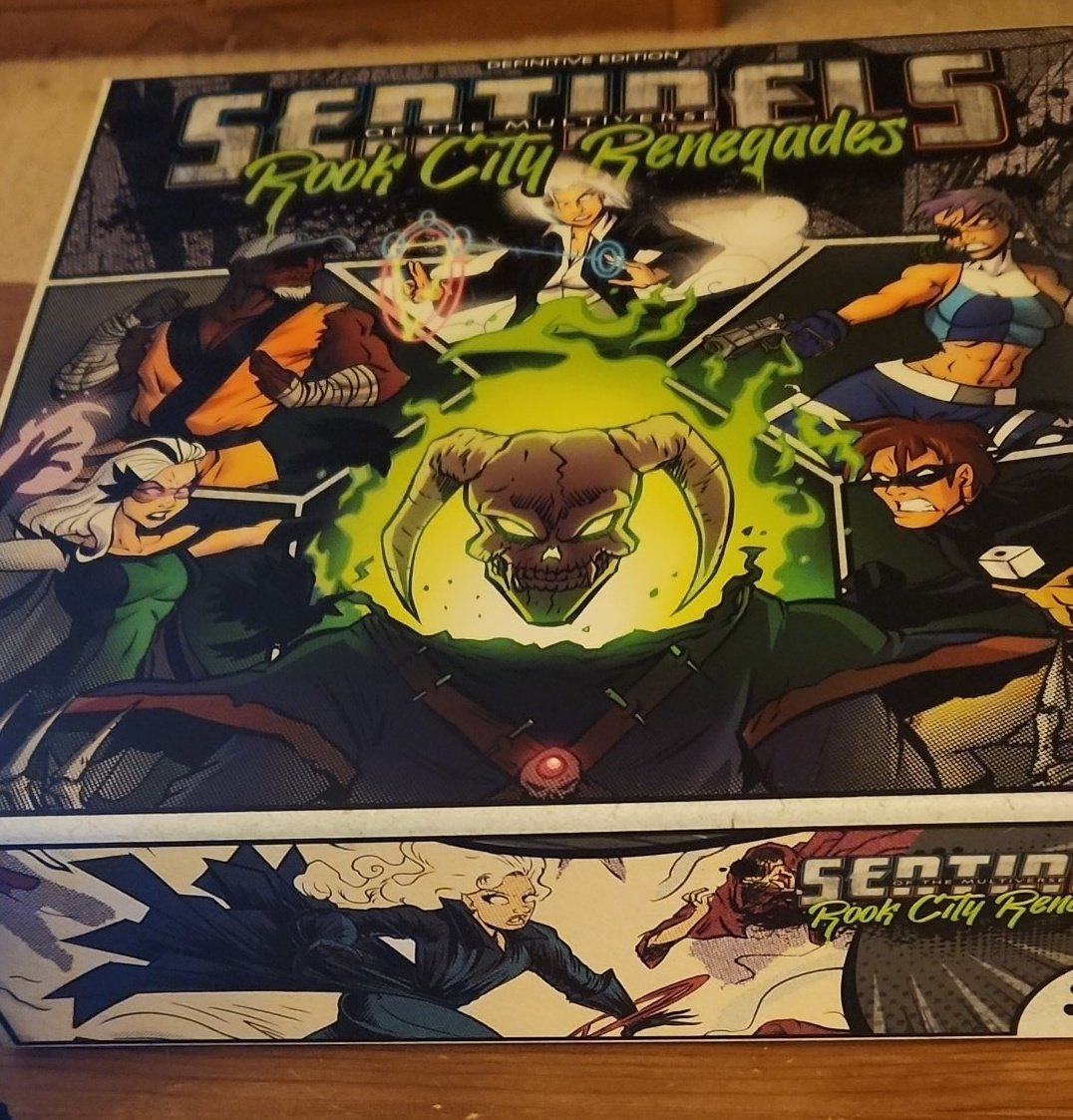 Got my copy of Rook City Renegades last night from <a href="/GTGamesLLC/">Greater Than Games</a> and man, @GtGAdam knocks it out of the park on this one.  So many great pieces!
Plus, two of my favorite characters got a real glow-up!  Can't wait to try them again for the first time!