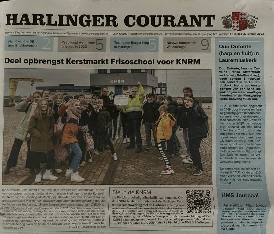 Prachtig gebaar!  #knrm #watersport #harlingen #school