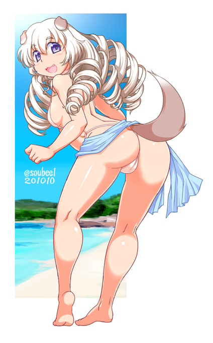 #くそ寒いので水着絵を貼る
背景素材が同じものでまとめてみました。 