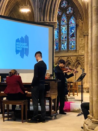 As part of the commemorations for Holocaust Memorial Day, senior LCS students heard the testimony of Auschwitz survivor, Mindu Hornick MBE. Dr Hornick’s account was harrowing, but her courage in the face of unimaginable adversity was profoundly inspirational.