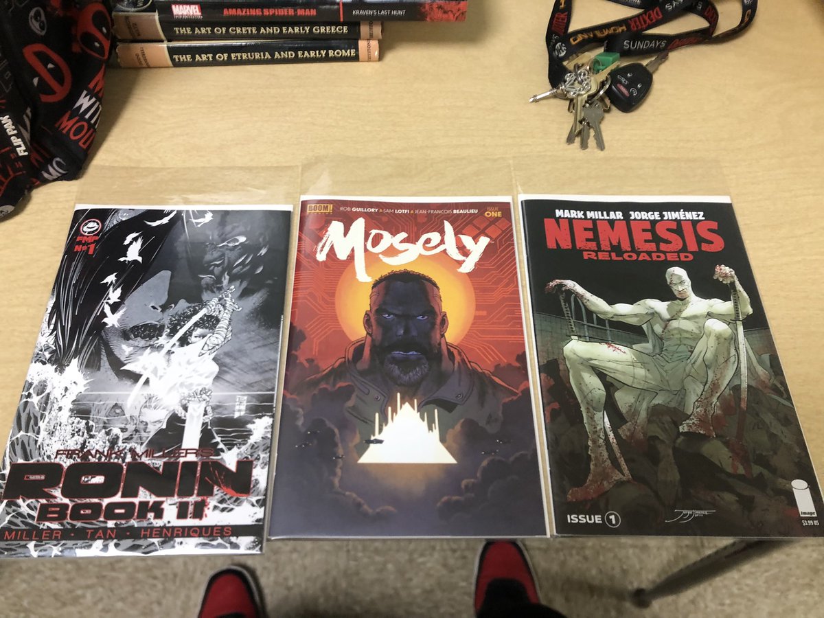 Made it to work. My reading this morning. #Mosely #NemesisReloaded #RONIN book 2