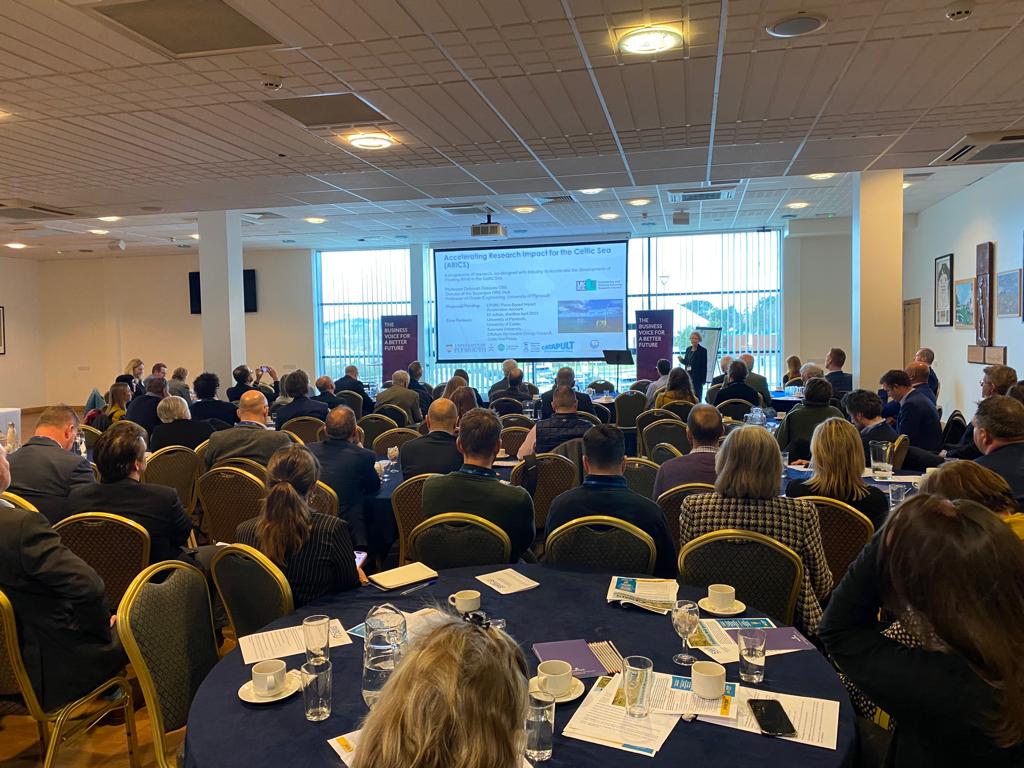 swbctweets's tweet photo. Our penultimate conference speaker of the day is @DeborahGreaves1 Director of the Centre for Decarbonisation & ORE at @PlymUni. Her talk, ‘Translating Research to accelerate and de-risk Floating Offshore Wind in the Celtic Sea’ outlines opportunities for the #SouthWest. #SWBCConf https://t.co/L0YI7PW3jk