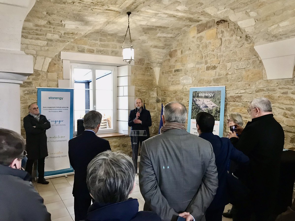 Inauguration du site de stockage souterrain <a href="/Storengy/">Storengy</a> de Trois-Fontaines-l’Abbaye : l’équivalent de 30000 foyers pourront être alimentés pendant 20 ans avec du gaz naturel local, ce qui contribue à sécuriser l’approvisionnement national en énergie. <a href="/ENGIEgroup/">ENGIE</a>