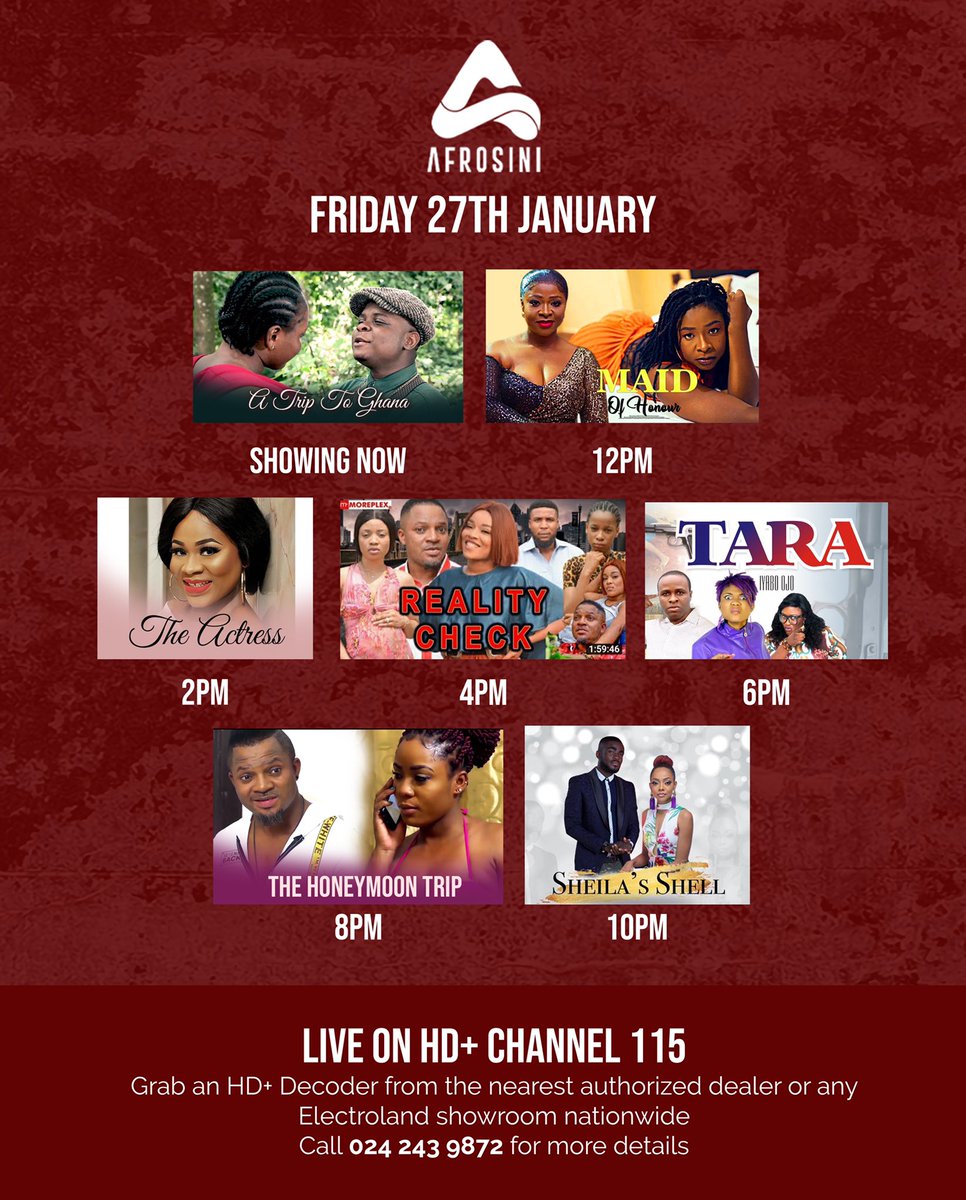 AfrosiniHD's tweet photo. Having a bad day? Watch #afrosini on hd+ Ch 115 https://t.co/jfvJ7apq3N
