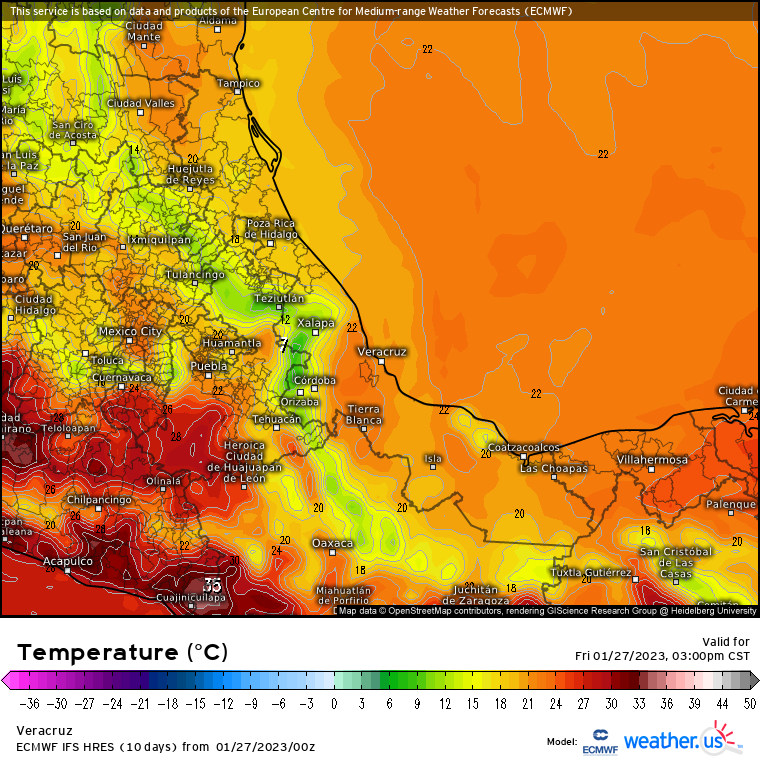 spcver's tweet photo. 27/01/2023
Atención población de #Veracruz
Próximas 24-48horas

* Continúa el ambiente templado-río hoy, aumentando la temperatura mañana. Heladas en partes altas.
* Luvias aisladas, las máximas en el sur, decreciendo mañana. Nieblas.
* Viento del Norte de 30 a 45 km/h en costas. https://t.co/Nd9sbEsM9r