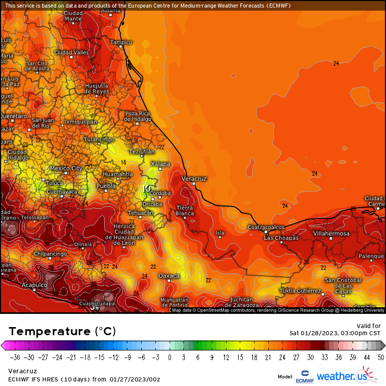 spcver's tweet photo. 27/01/2023
Atención población de #Veracruz
Próximas 24-48horas

* Continúa el ambiente templado-río hoy, aumentando la temperatura mañana. Heladas en partes altas.
* Luvias aisladas, las máximas en el sur, decreciendo mañana. Nieblas.
* Viento del Norte de 30 a 45 km/h en costas. https://t.co/Nd9sbEsM9r