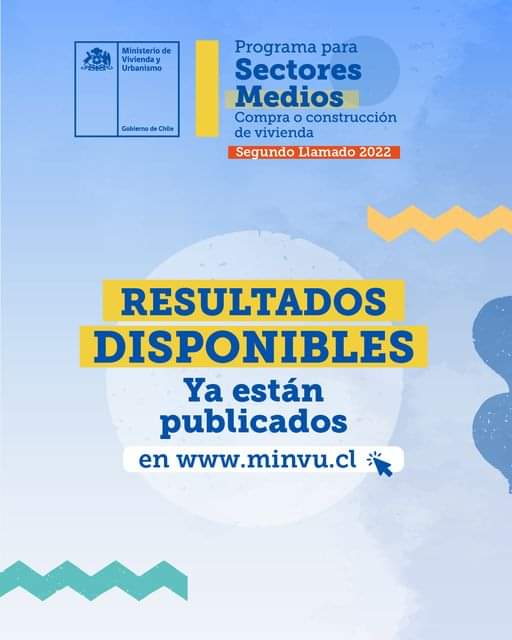 Minvulosrios's tweet photo. Ya están publicados los resultados del 2° Llamado 2022 del #SubsidioSectoresMedios DS1 para compra de vivienda y construcción en sitio propio ¿Dónde? En https://t.co/s40ijNdZEV pincha banner para entrar con tu RUT https://t.co/EgjCCIFm6r
#subsidiosminvu @rsepulvedaes @DanielBT_A https://t.co/DM5ZZLQheJ