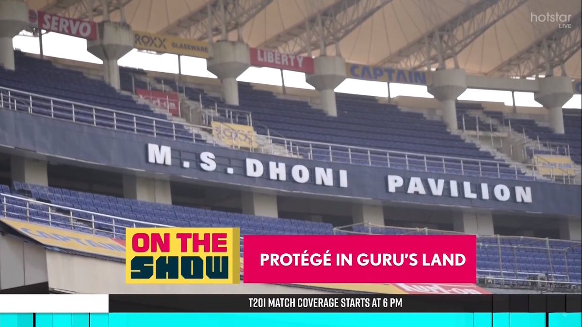 CricCrazyJohns's tweet photo. MS Dhoni Pavilion - the face of Ranchi. https://t.co/Oq6Q9mhuE4