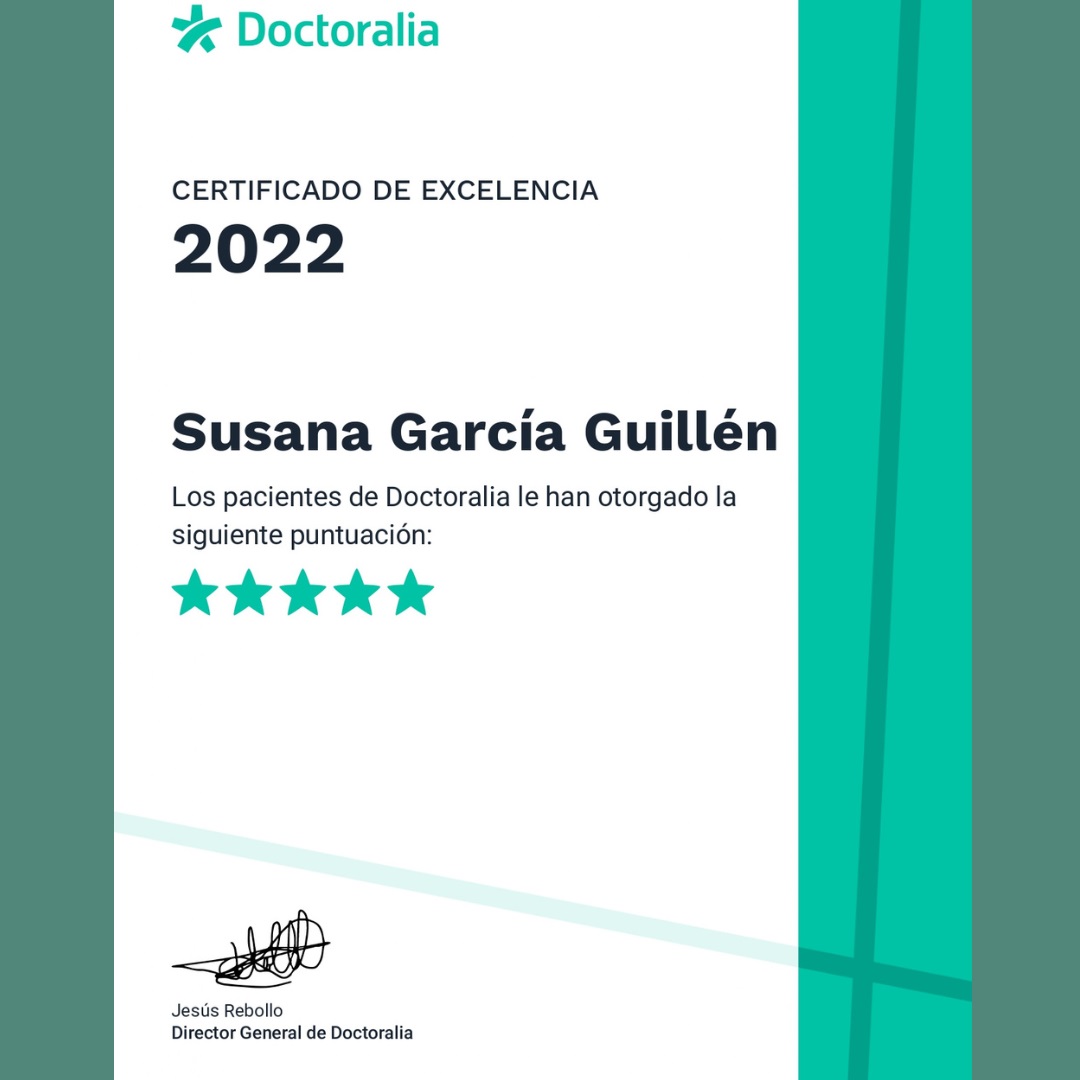 Me apasiona mi trabajo y por ello es un orgullo recibir este reconocimiento. Gracias a todas las personas que acudís a mi consulta, por confiar en mí y en mi trabajo. Mi compromiso siempre será el de ofrecer una atención psicológica de calidad y el mejor servicio posible. GRACIAS