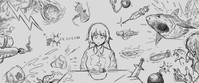 殺意のFAいただきました。(@IKSM_pasta ) 😊😊😊😊😨。