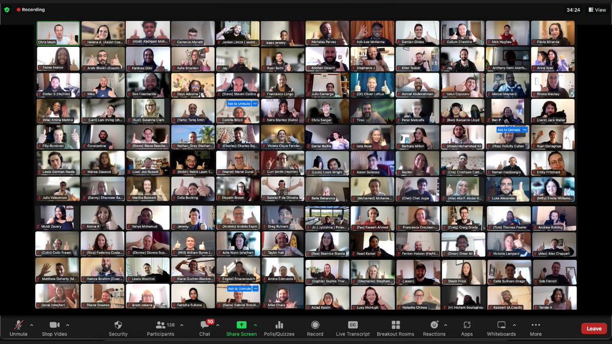 theSchoolOfCode's tweet photo. Today is all about celebrating as it's the final day of Bootcamp for Cohort 13.0! 🎉🎉 
Just 4 months ago, we brought together this amazing group of individuals from all kinds of diverse backgrounds &amp; experiences to embark on an out-of-this-world journey..🚀 https://t.co/NmMw00lP65