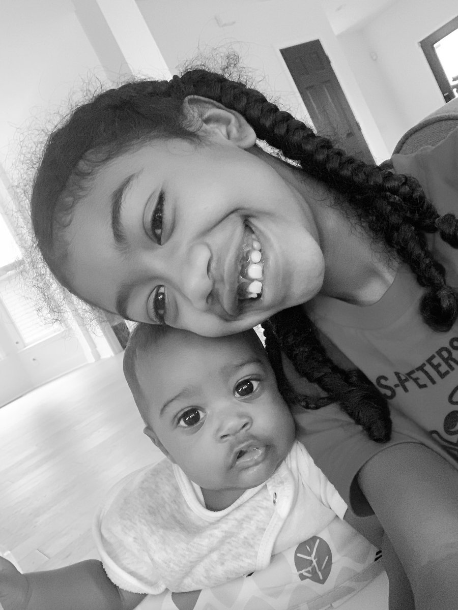 Always ready to snap a pic with her little sis. Love seeing these random pics from big sis. Suga-Dumpling and Peanut.