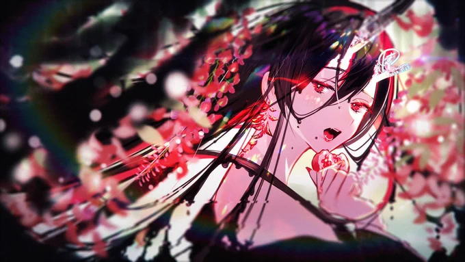 紅鬼妃の召しあがる喰庭 #節分 #イラスト 