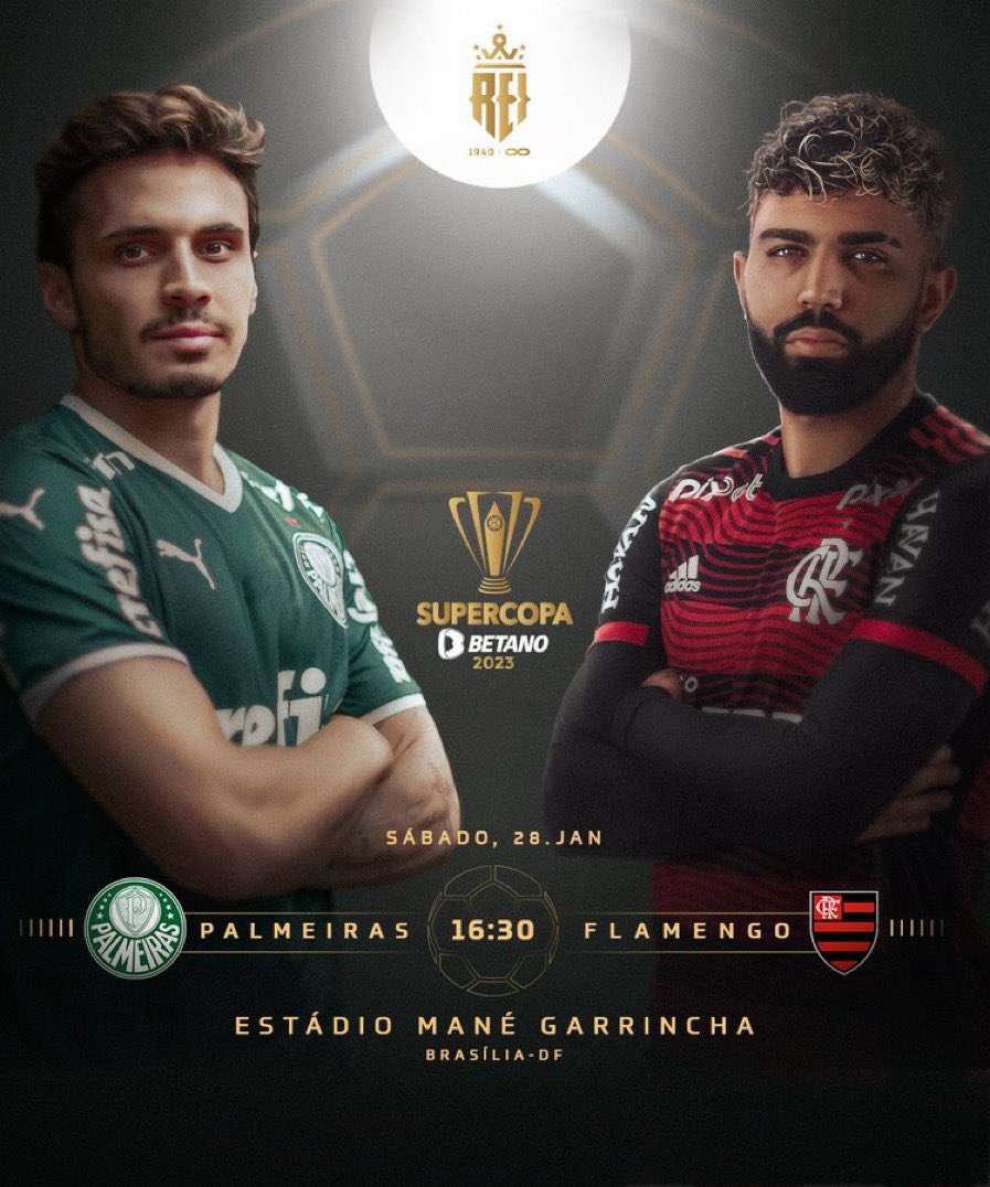 Supercopa do Brasil terá Flamengo x Palmeiras