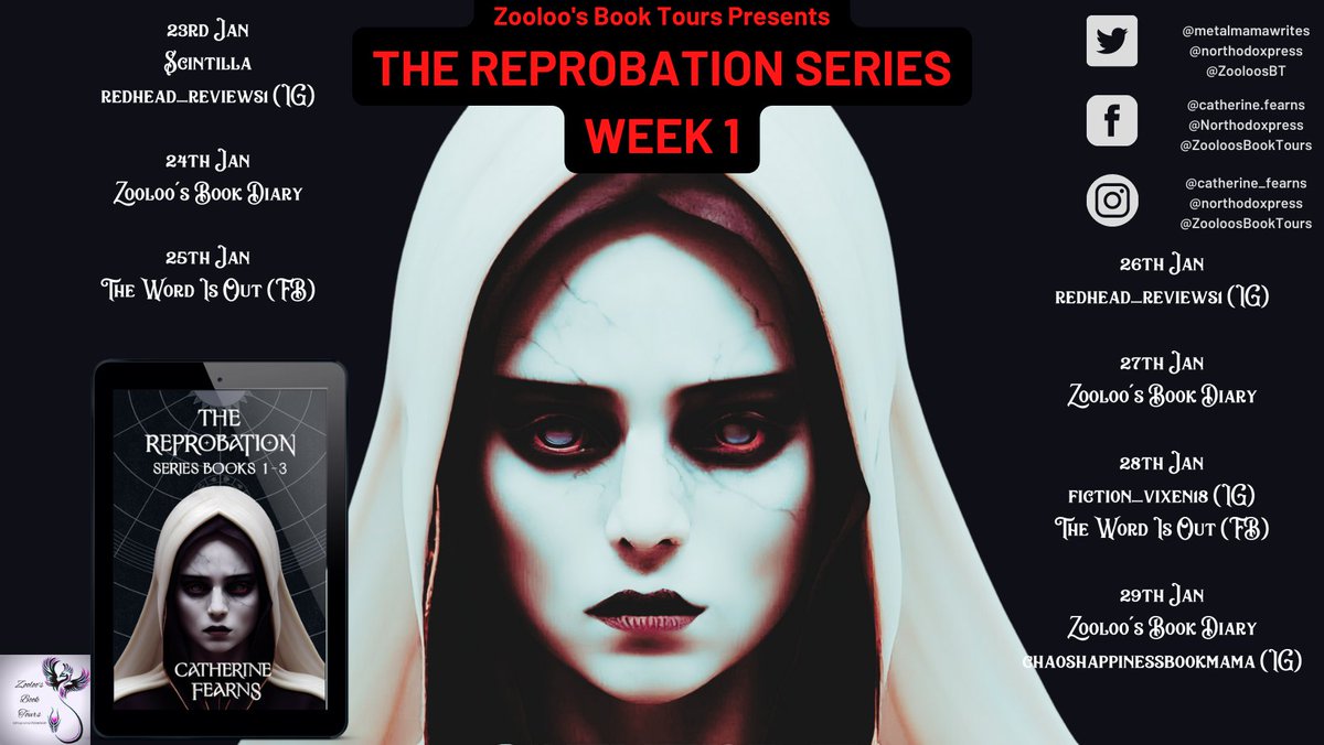 ZooloosBT's tweet photo. Review @kerryfoyle 

"As soon as I started reading the first book, I was totally hooked."

➡️ https://t.co/eK5zuRpLbR

@metalmamawrites @northodoxpress
 #Reprobation #ConsumingFire #ZooloosBookTours https://t.co/yTWl1SFKmY