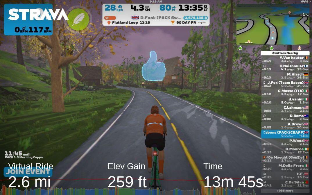 test Twitter Media - Short warm up #GoZwift
#Cycling #Positivevibes #Weightlose #IndoorCycling #Bike #Healthy #Fitness #Strava #Mentalhealth #Wellbeing  #Zwiftcycling #Cyclist #Packlife #Crapp #Strongertogether

https://t.co/v99r8YTtsF https://t.co/a0DRh8BRfZ
