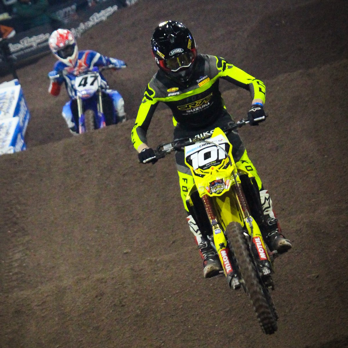 SuzukiBikesUK's tweet image. SR75 Suzuki head to Aberdeen this weekend for rounds three and four of @ArenacrossUK - who's going along? 

#SuzukiBikes #ArenacrossUK #RMZ450 #RMZ250