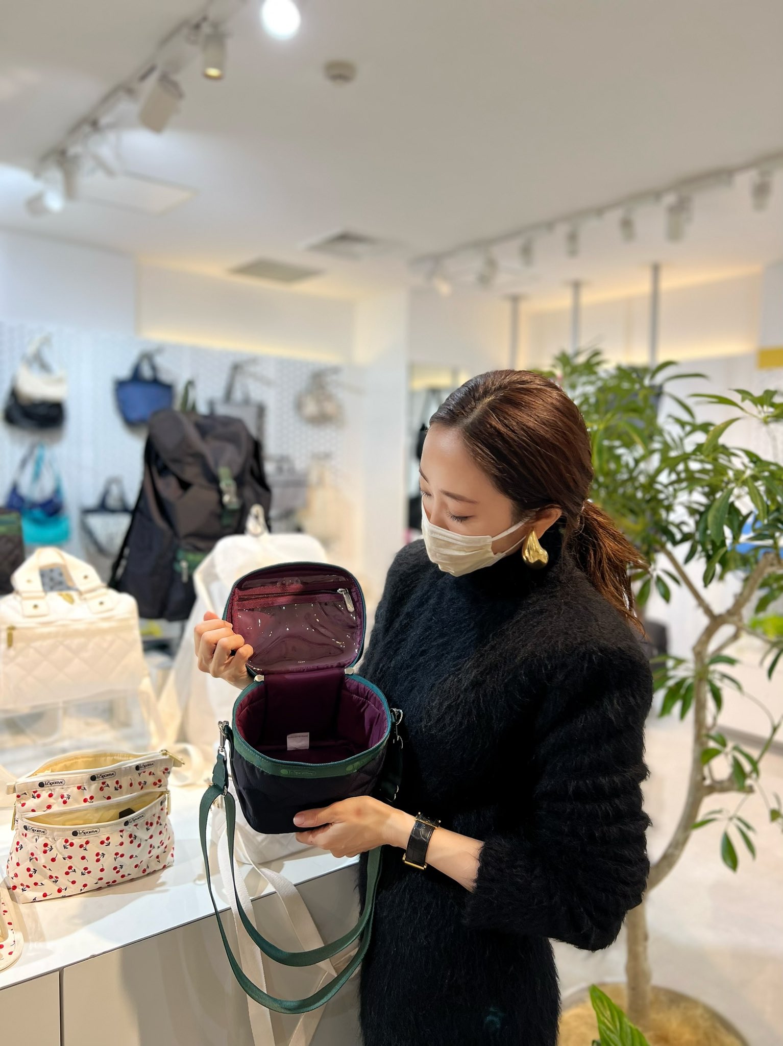 神崎恵さんコラボ レスポ バニティバッグ (LESPORTSAC 神崎恵さんコラボ レスポ バニティバッグ (LESPORTSAC