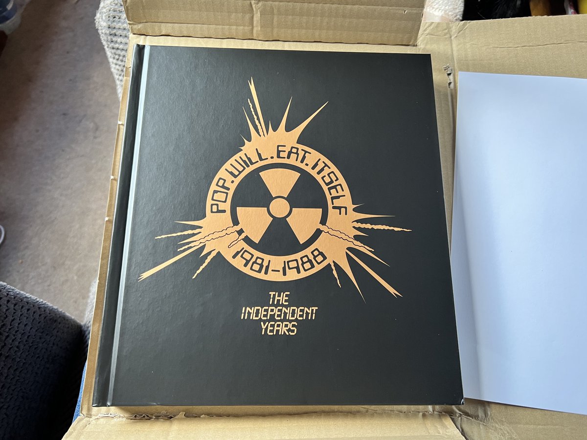 Well hello there! Glad that the lovely first <a href="/pweiofficial/">Pop Will Eat Itself</a> book by <a href="/payback3000/">Payback3000</a> and Adam Mole has arrived! If you’re still thinking about getting one… get one. Once they’re gone, they’re gone, no reprints. shopwilleatitself.com/tshirts-merch/…