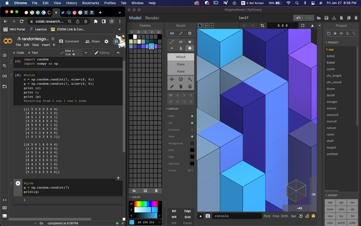 0xInnya's tweet photo. Jan 27
Snippet of today's random #voxelart made with #Python and #magicavoxel:
#NFT #NFTartwork #NFTartist #Random #Randomness_saves_the_world #RSTW #FolloMe #FolloForFolloBack #NFTCommunity https://t.co/wtcUHX86Hz