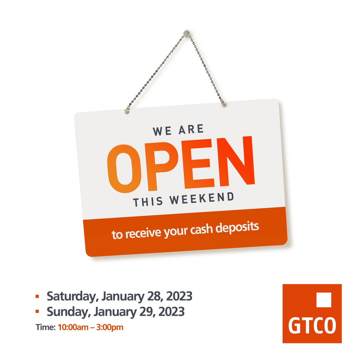 gtbank's tweet photo. 🚨Important Notice🚨

Kindly be reminded that by Tuesday, January 31st, 2023, the former Naira series of N200, N500, and N1000 notes will no longer be recognized as legal tender.

Save time! Avoid the last-minute rush by depositing your old Naira notes.

#GTCOCares https://t.co/t2jGdkRlf0