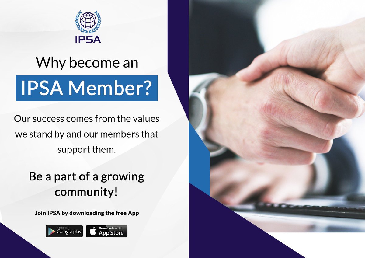 IPSA is the fastest growing #security membership association because we believe in the #power of #frontline #community. With almost 5000 members across the globe, we have truly built a #network that gives 'One Voice' to the #securityofficers.

To join IPSA, download free App now!