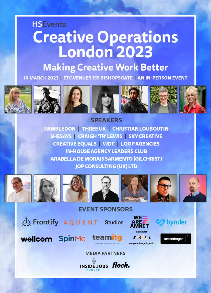 🎡💂🏼 𝐀𝐆𝐄𝐍𝐃𝐀 𝐋𝐈𝐕𝐄: The full program for Creative Operations London 2023 has just been announced!

Join us on 10 March for Europe’s leading conference dedicated to the world of Creative Ops.

To view the agenda click here: lnkd.in/e-JcSfe2

#CreativeOpsLDN