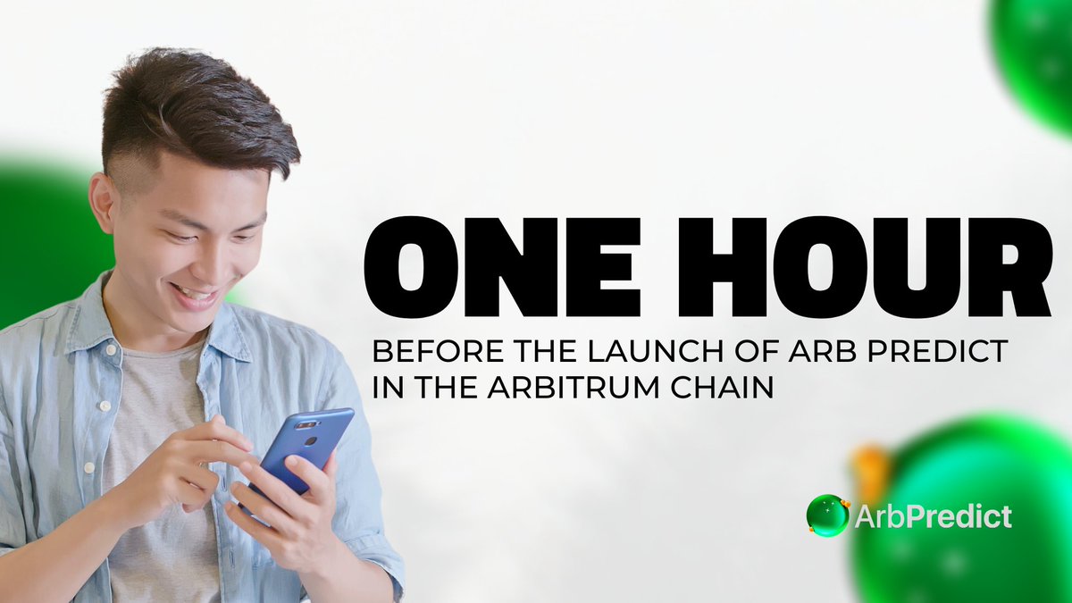 ArbPredict's tweet photo. Sixty minutes more until we unveil the price prediction platform which will provide an avenue for users to stretch their prediction skills to the test! 🔮

Read more about Arb Predict:
https://t.co/E2wrAycf00

#Arbitrum #PricePrediction #Crypto #Blockchain #Launch https://t.co/nCzt0Xz3l9